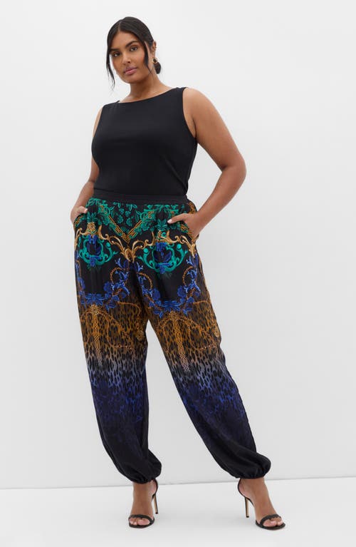 City Chic Savannah Decadence Pants In Multi