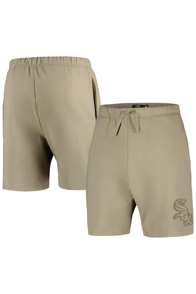 Men's Pro Standard Khaki Chicago White Sox Neutral Fleece Shorts, Alternate, color, Khaki