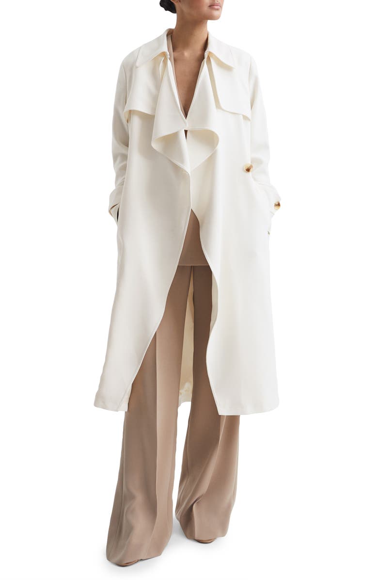 Reiss Eden Oversize Notch Lapel Trench Coat, Main, color, 