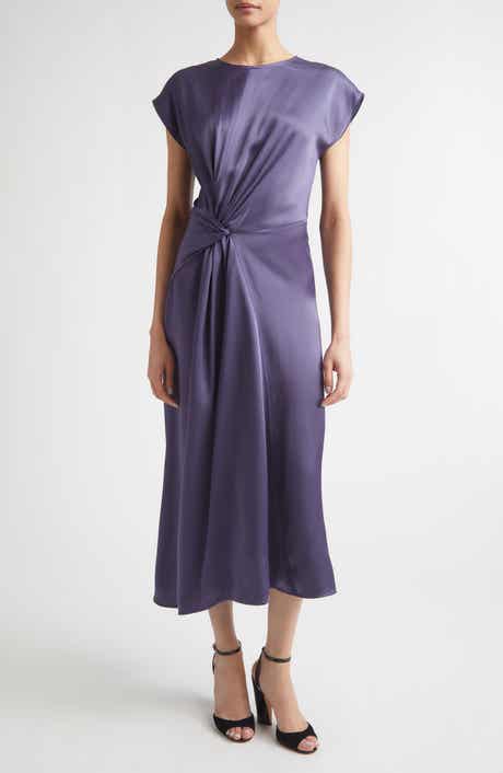 Aria Twist Waist Asymmetric Midi Dress