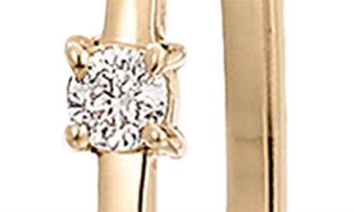LANA LANA SOLO ROUND DIAMOND TEARDROP HOOP EARRINGS 