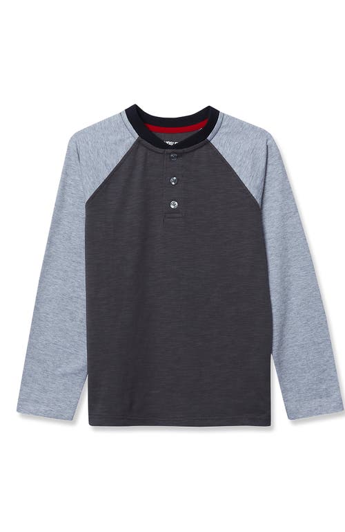 Lands' End Boys Henley Shirt In Black