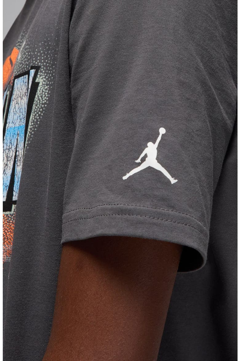 Kids' Distressed Chrome T-Shirt, Alternate, color, IRON GREY