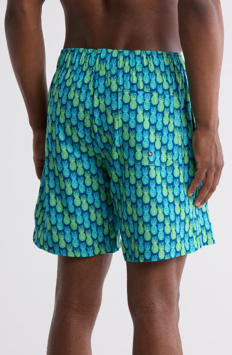 BEACH BROS Gradient Pineapple Swim Trunks, Alternate, color, 