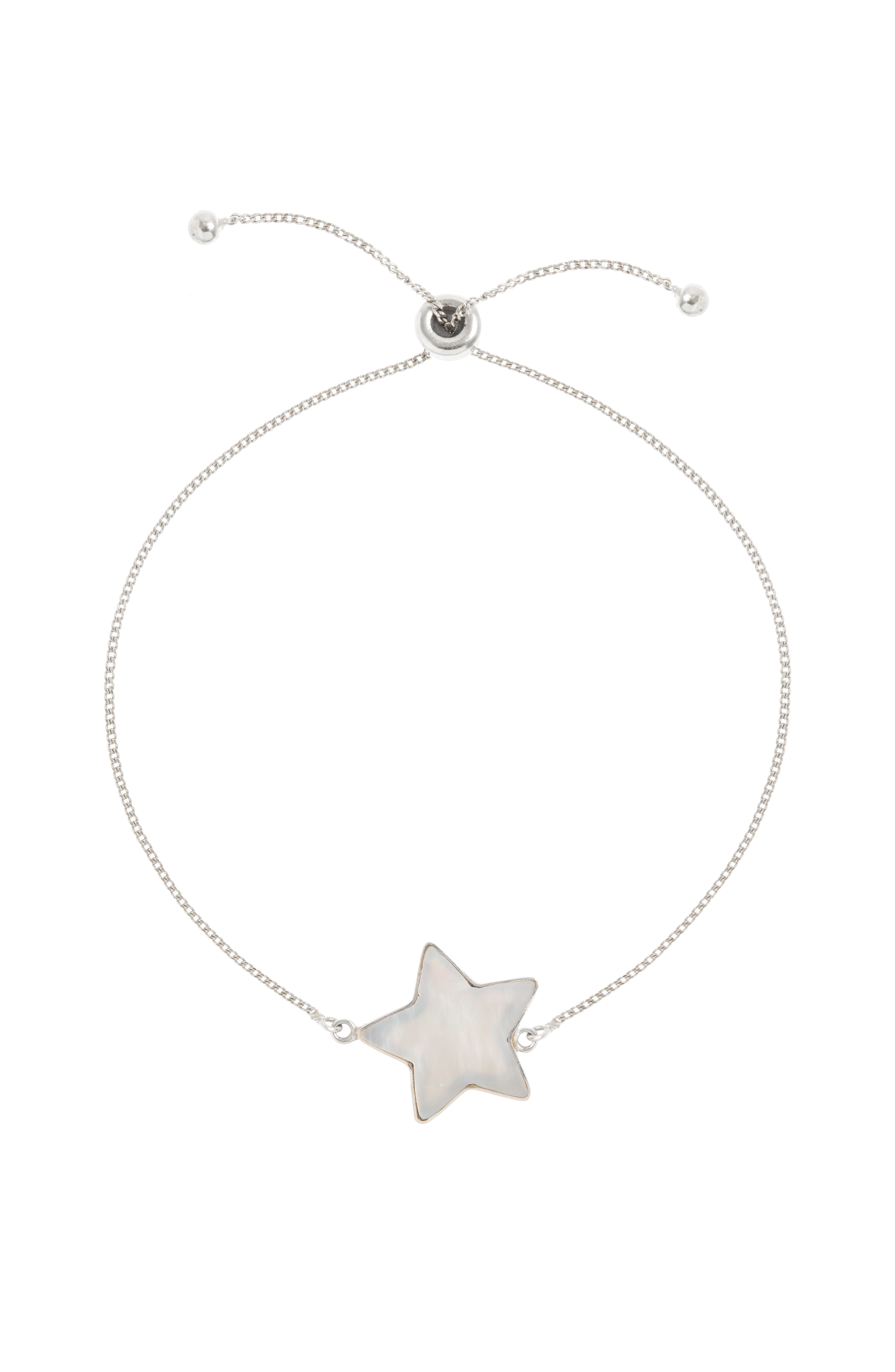 Freya Rose Adjustable Star Bracelet in Silver 