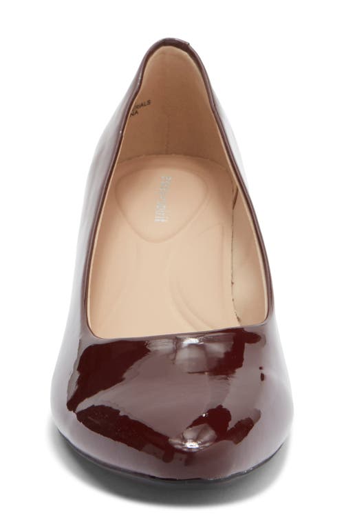 Easy Spirit Nicole Almond Toe Pump In Burgundy