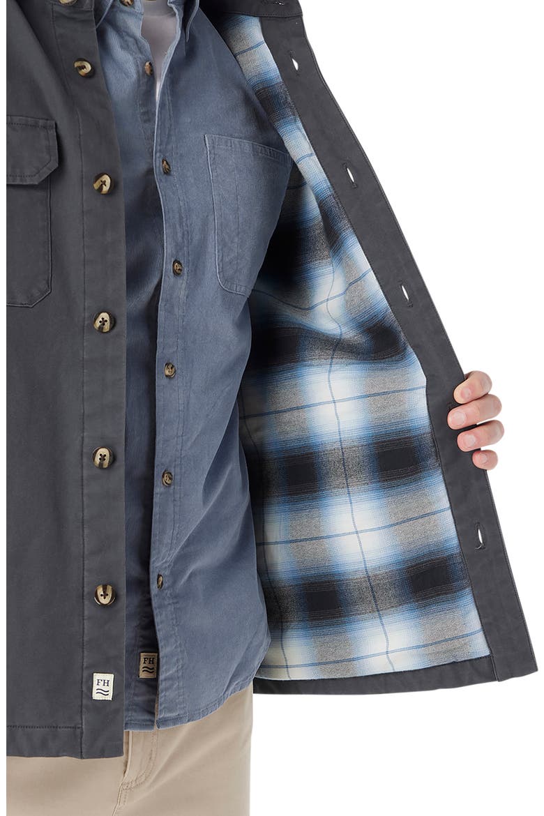 Montauk Stretch Cotton Twill Shirt Jacket, Alternate, color, VINTAGE BLACK