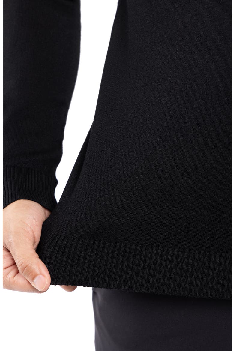 Core Mock Neck Knit Sweater, Alternate, color, BLACK