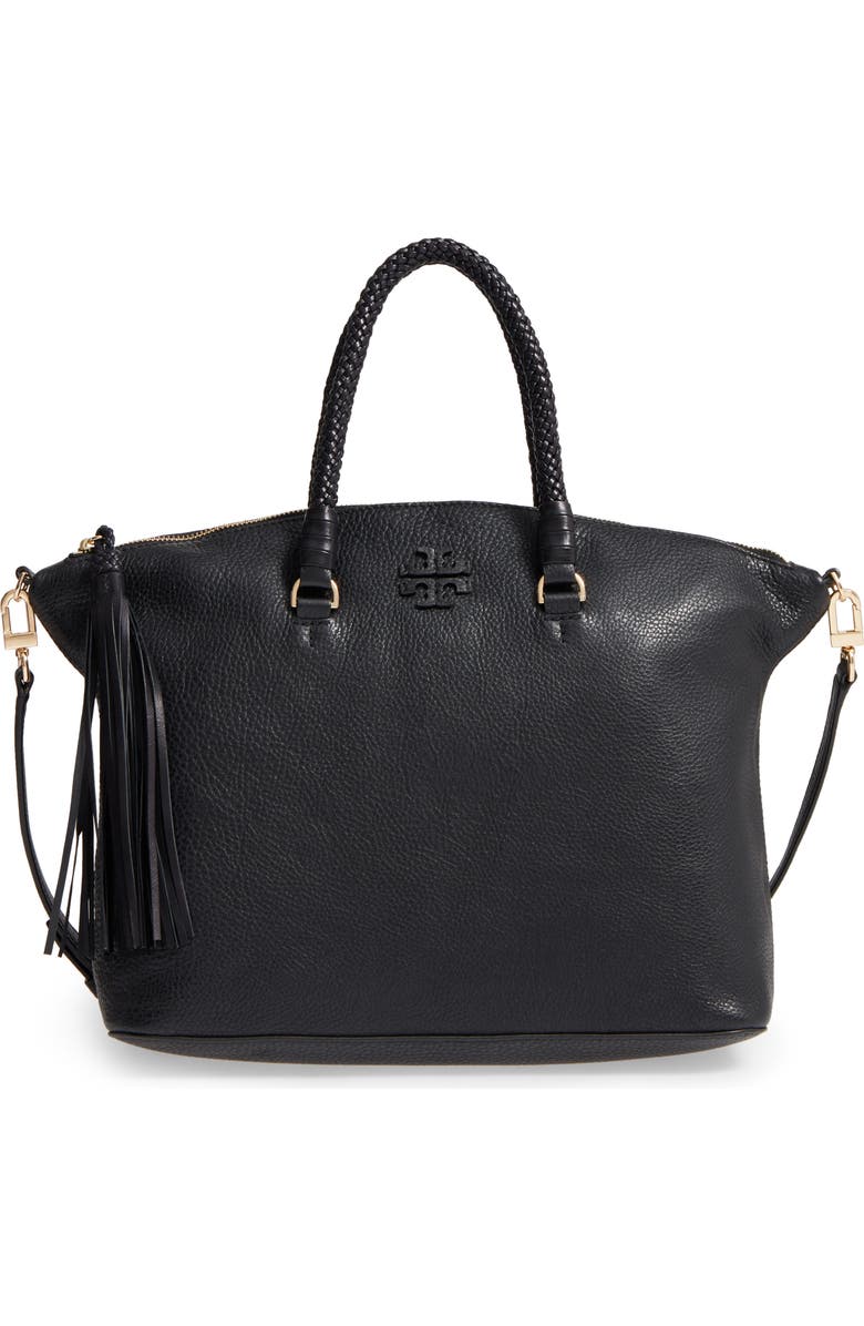 Tory Burch Taylor Leather Satchel, Main, color,