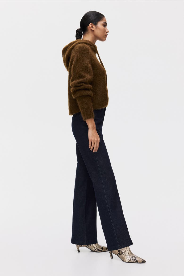 Flared High Jeans, Alternate, color, Dark denim blue