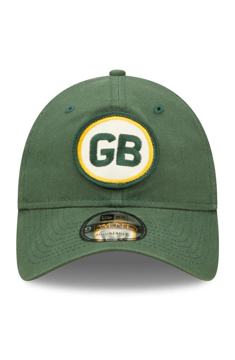 New Era Men's New Era Green Green Bay Packers 2022 Sideline 9TWENTY Historic Adjustable Hat, Alternate, color, 