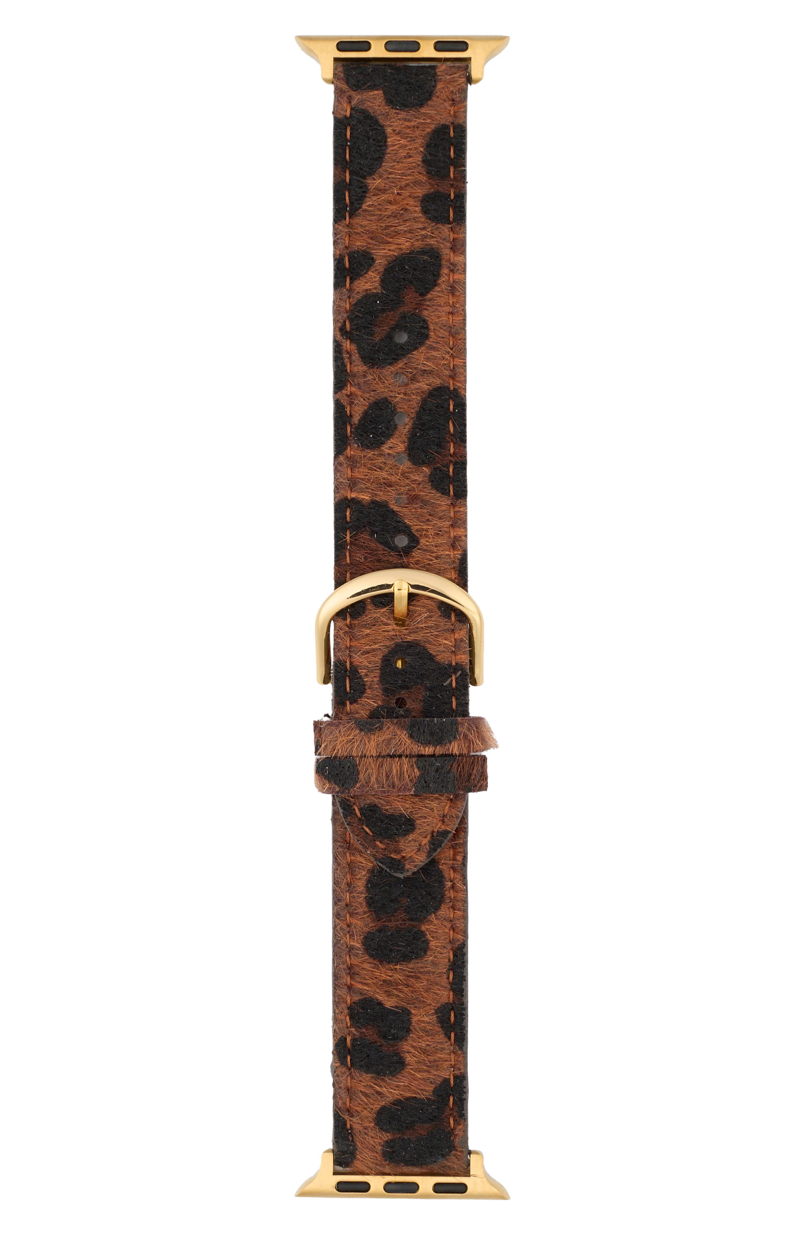 Faux Calf Hair Apple Watch® Watchband