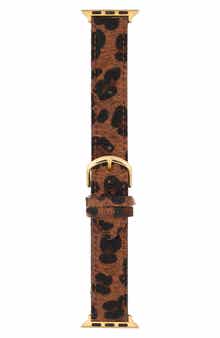 Faux Calf Hair Apple Watch® Watchband