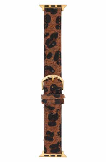 Faux Calf Hair Apple Watch® Watchband