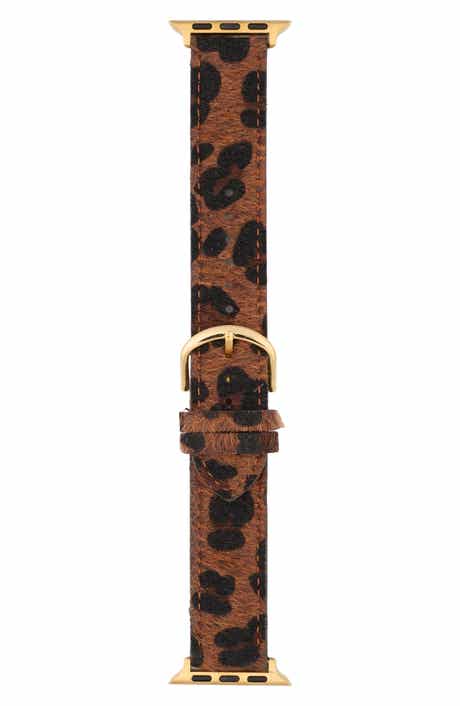 Faux Calf Hair Apple Watch® Watchband