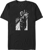 Star Wars: The Mandalorian and Grogu Mens Star Wars The Mandalorian and Grogu Cutest Duo Sketch T Shirt
