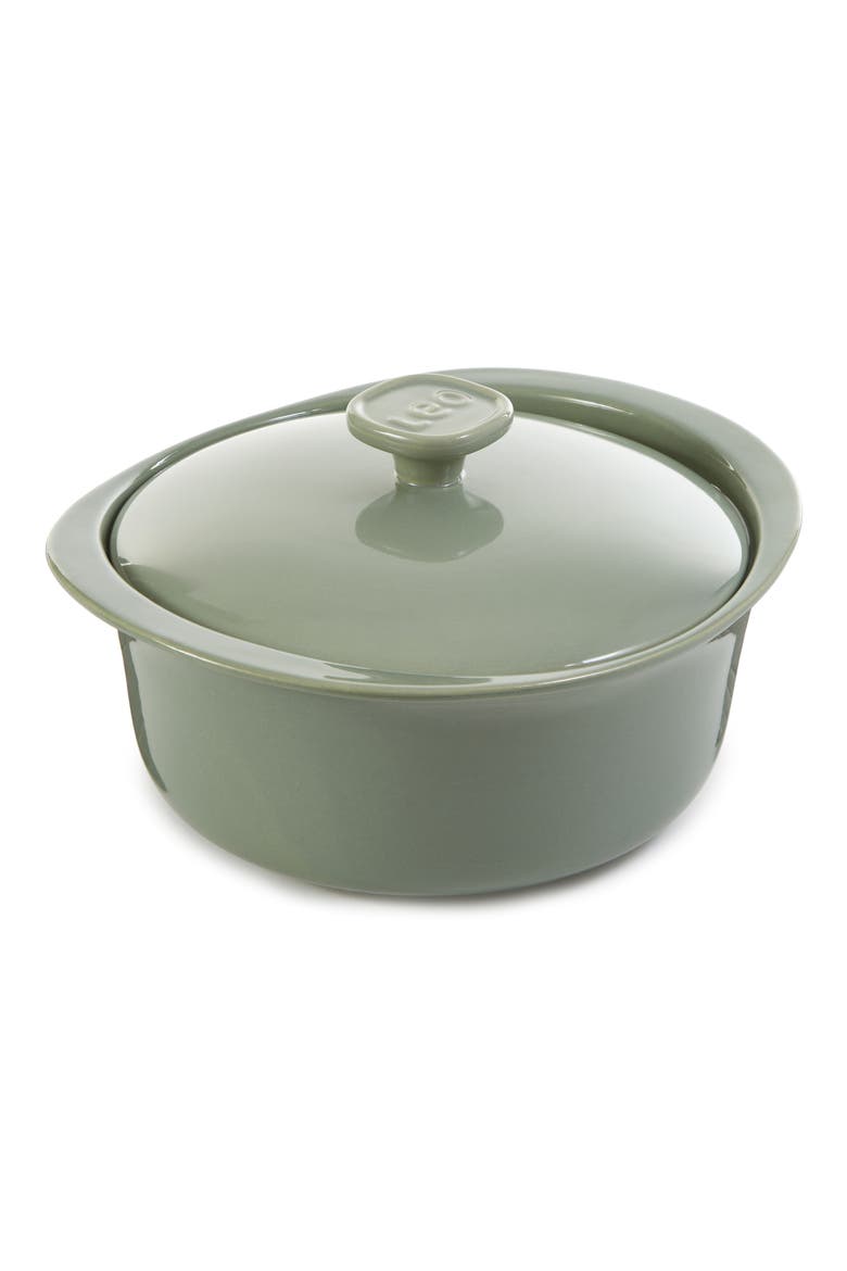 Leo Balance Covered 4.5-Quart Ceramic Baking Dish, Main, color, SAGE