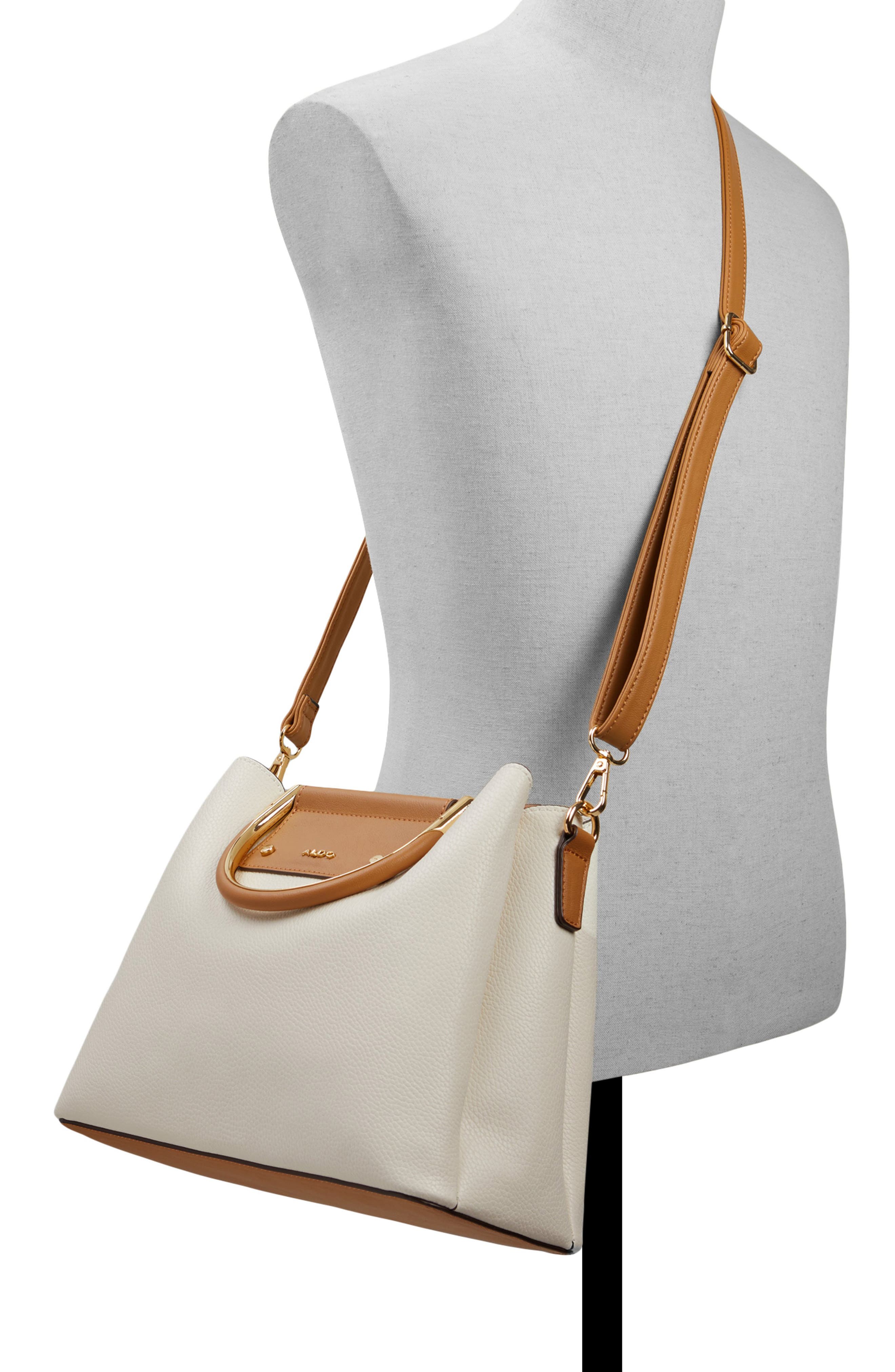 Sloana Faux Leather Crossbody Bag, Alternate, color, BEIGE