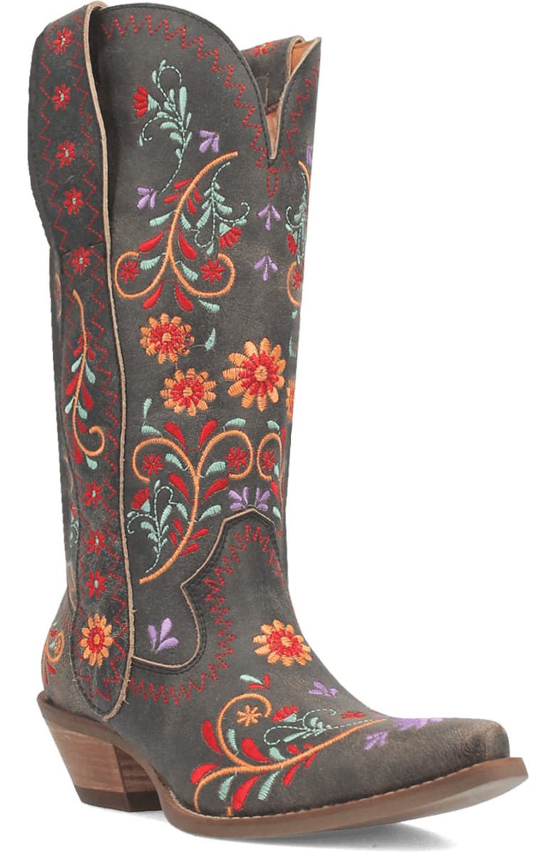 Dingo Beetle Juice Embroidered Leather Boot, Main, color,