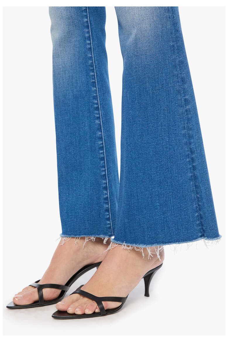 The Lil' Weekend Fray Hem Flare Leg Jeans, Alternate, color, NO PROMISES