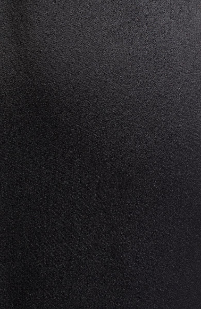 Stella McCartney Tie Front Satin Skirt, Alternate, color, Black