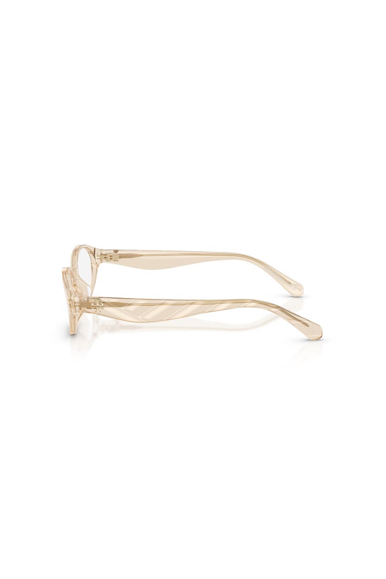52mm Oval optical glasses, Alternate, color, Beige