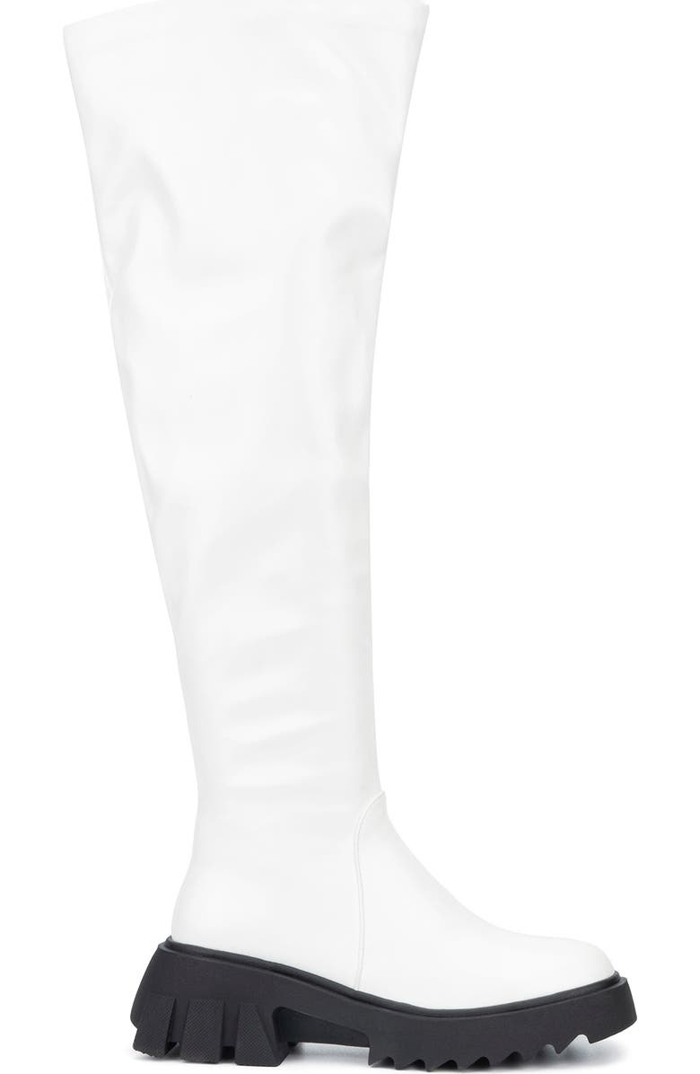 TORGEIS Alfie Lug Sole Tall Boot, Alternate, color, White