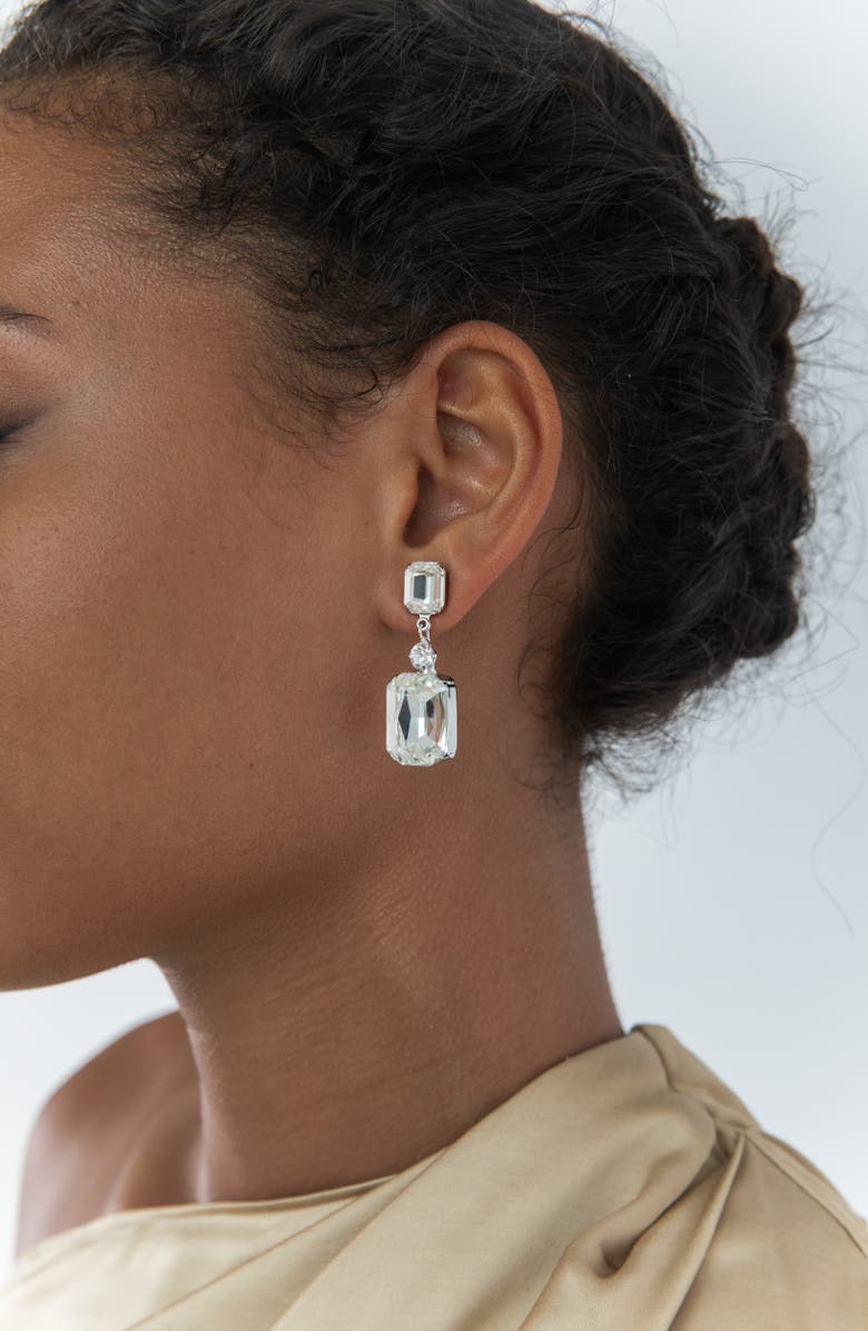 Jennifer Behr Justine Crystal Drop Earrings, Alternate, color, Crystal