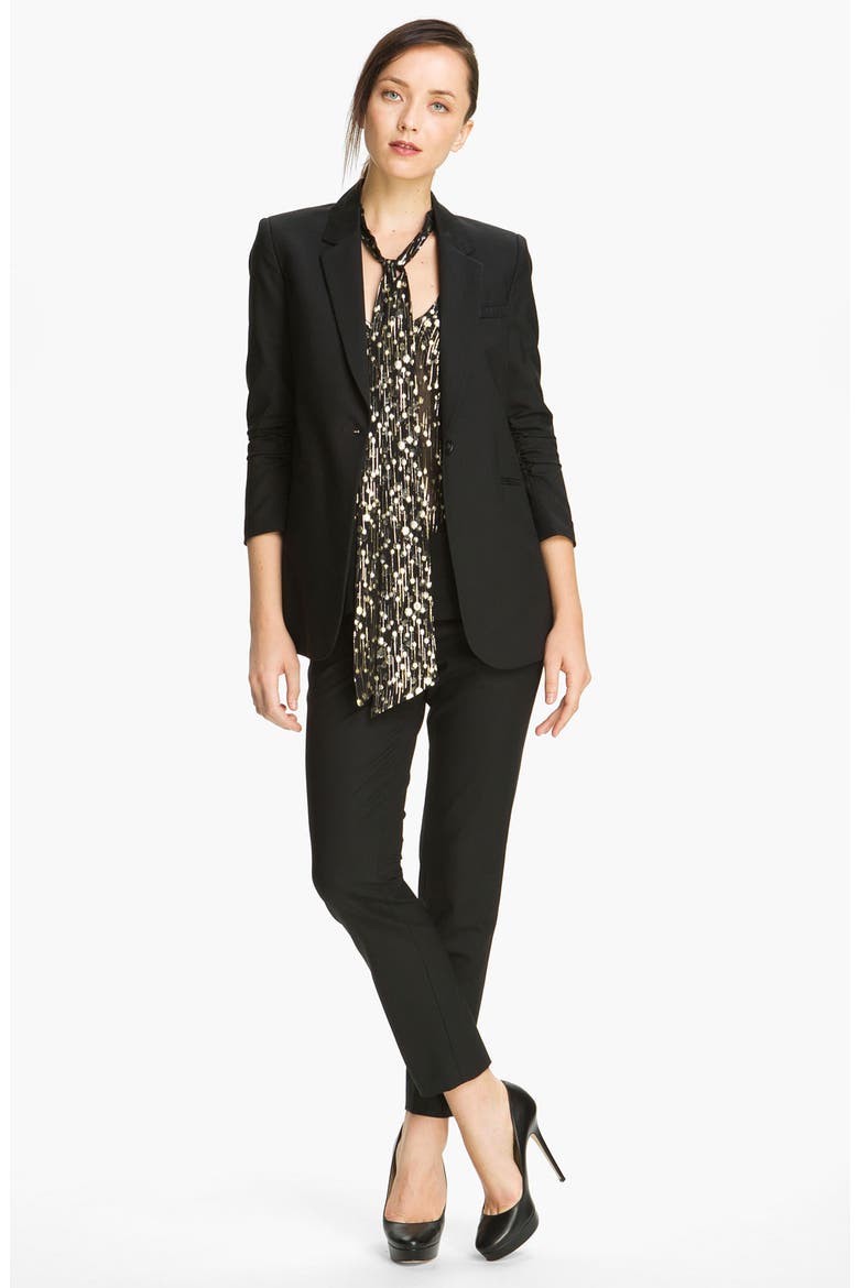 'Heather' Blazer, Main, color, BLACK