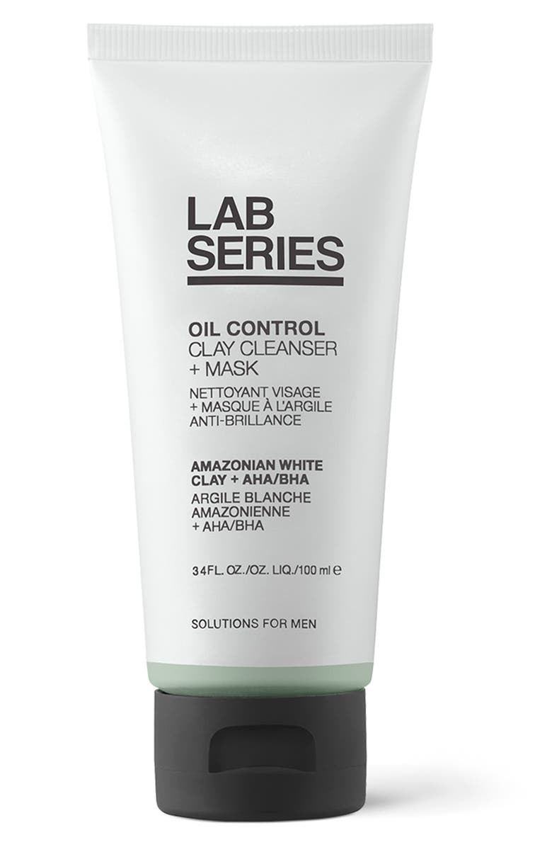 Lab Series Skincare for Men Oil Control Clay Cleanser + Mask, Main, color, 