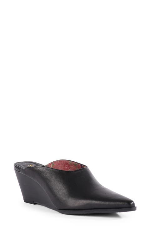 Bunker Hill Leather Wedge Mule