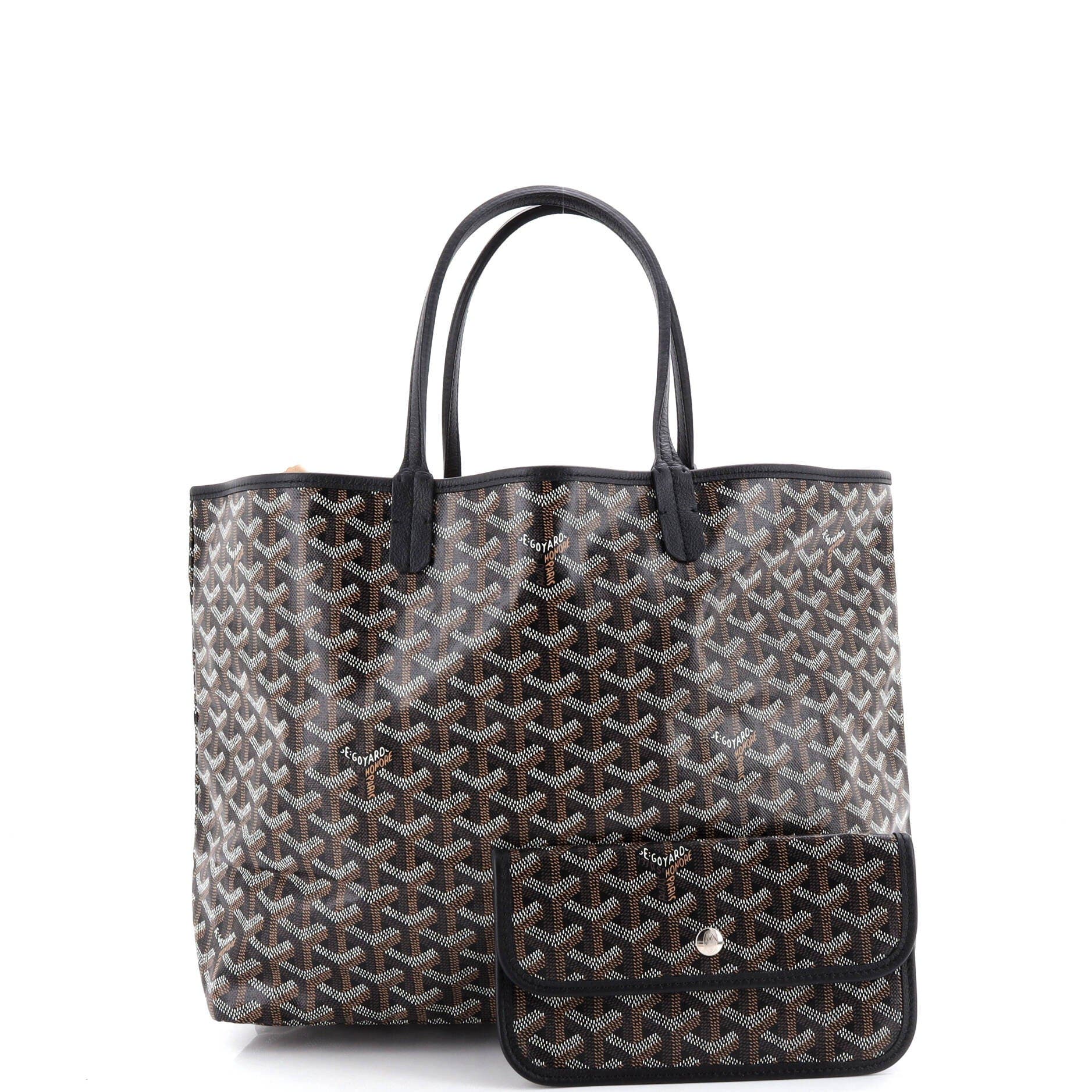 Pre-Owned Goyard Saint Louis Tote Coated Canvas PM, Alternate, color, Black