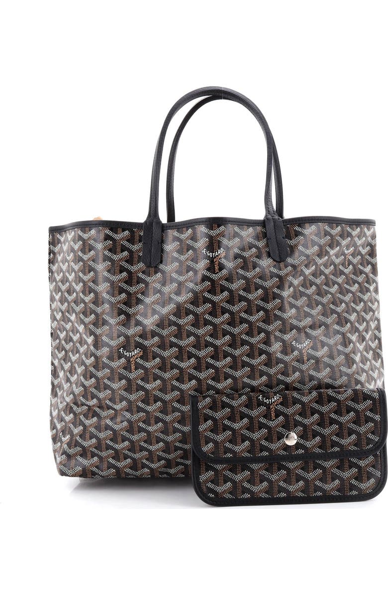 Pre-Owned Goyard Saint Louis Tote Coated Canvas PM, Alternate, color, Black