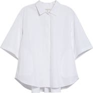 Lafayette 148 New York Organic Cotton Poplin Swing Shirt