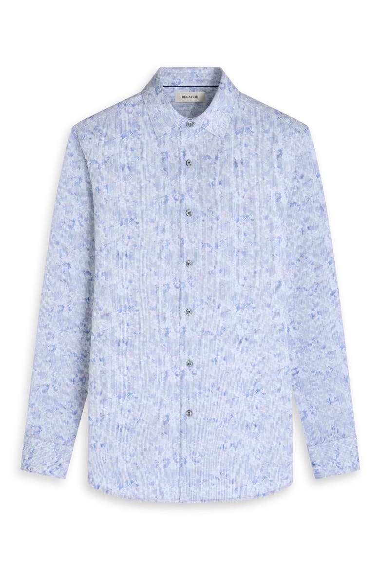 James OoohCotton® Abstract Print Button-Up Shirt, Alternate, color, PLATINUM