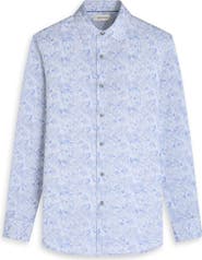 Bugatchi James OoohCotton® Abstract Print Button-Up Shirt