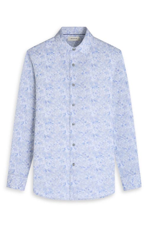 Bugatchi James Ooohcotton® Abstract Print Button-up Shirt In Blue