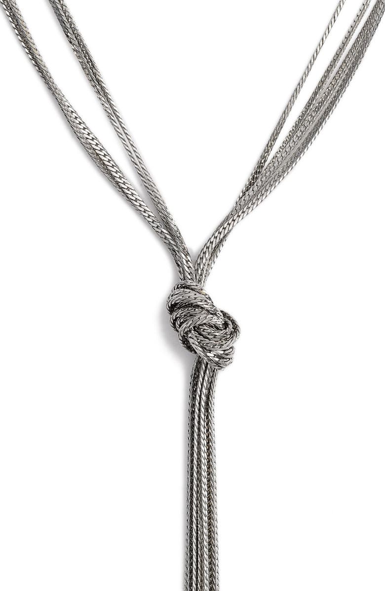 Nordstrom Multistrand Knotted Y-Necklace, Alternate, color, 