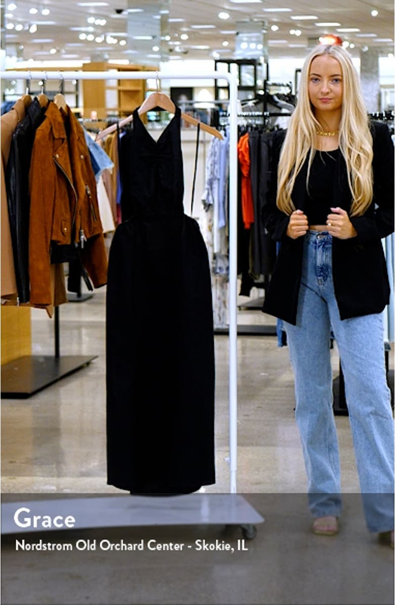 Ludo Linen & Cotton Halter Dress, sales video thumbnail