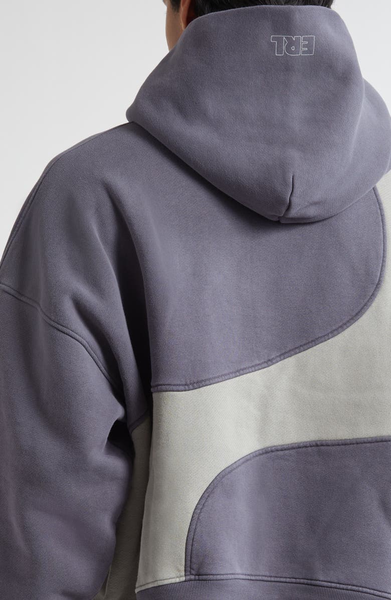 ERL Gender Inclusive Wave Cotton Blend Hoodie, Alternate, color, Dark Grey