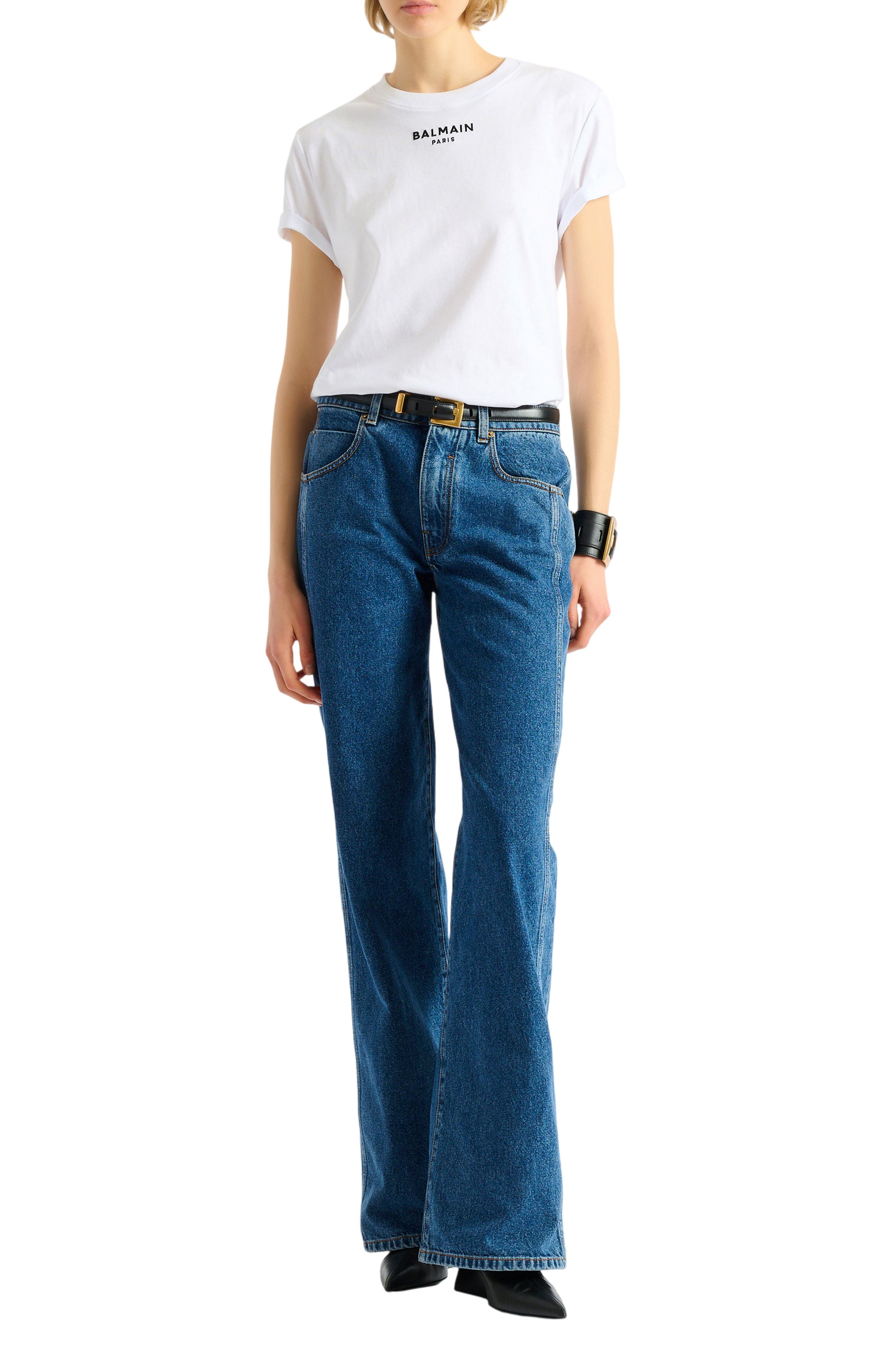 Embroidered Balmain Paris T-shirt - image 4