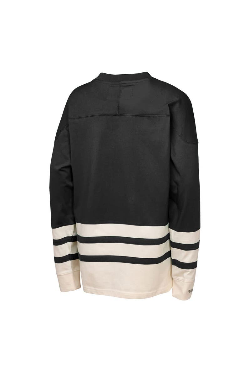 Mitchell & Ness Youth Mitchell & Ness  Black Vegas Golden Knights Chainstitch Heavyweight Long Sleeve Top, Alternate, color, Black