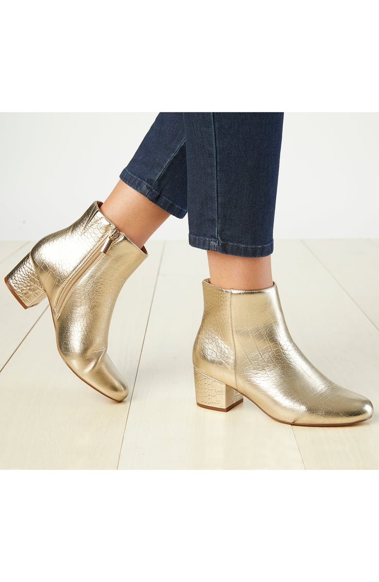 Comfortview The Sidney Bootie, Alternate, color, Black Patent