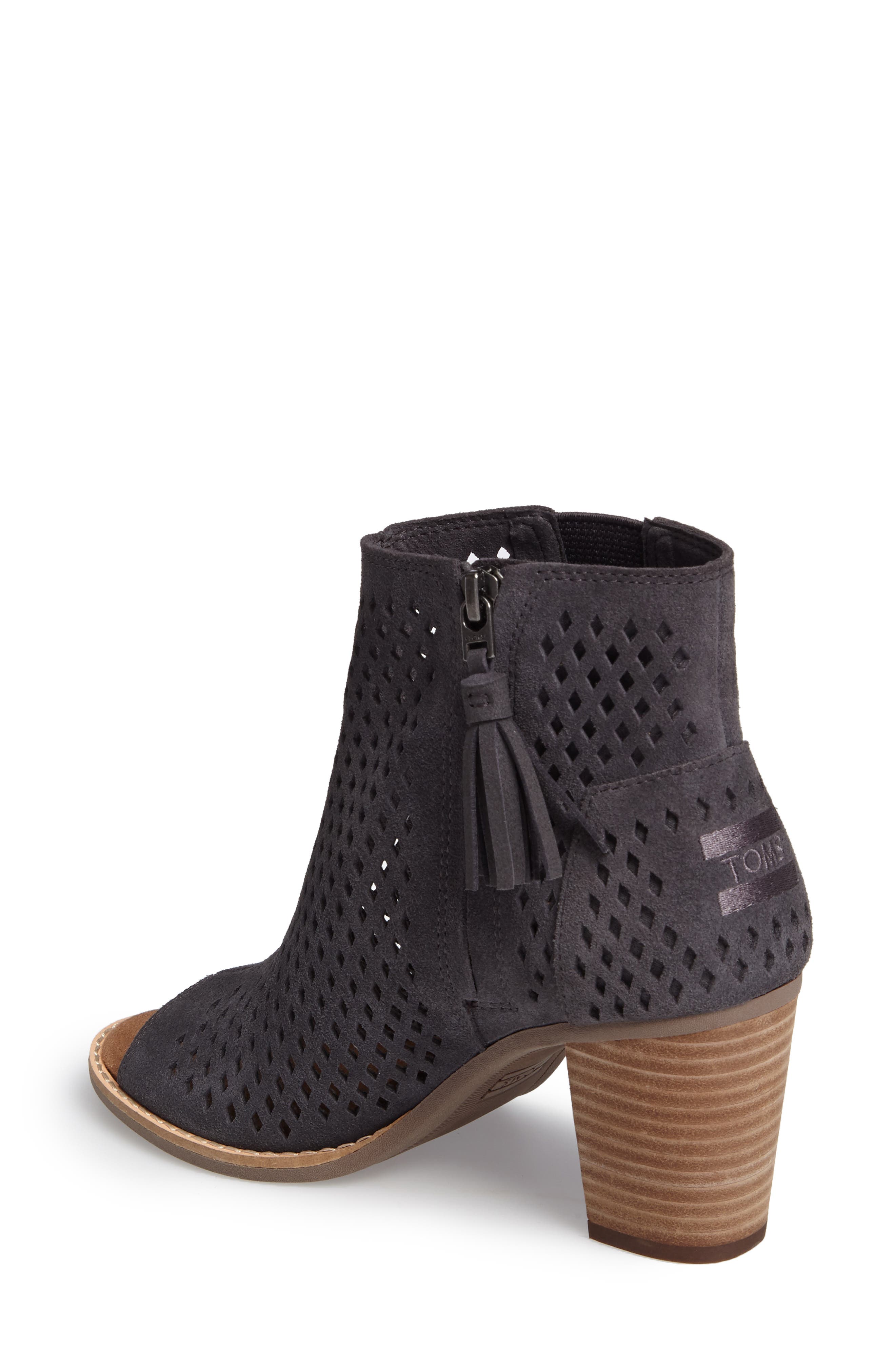 TOMS Majorca Peep Toe Bootie, Alternate, color, 