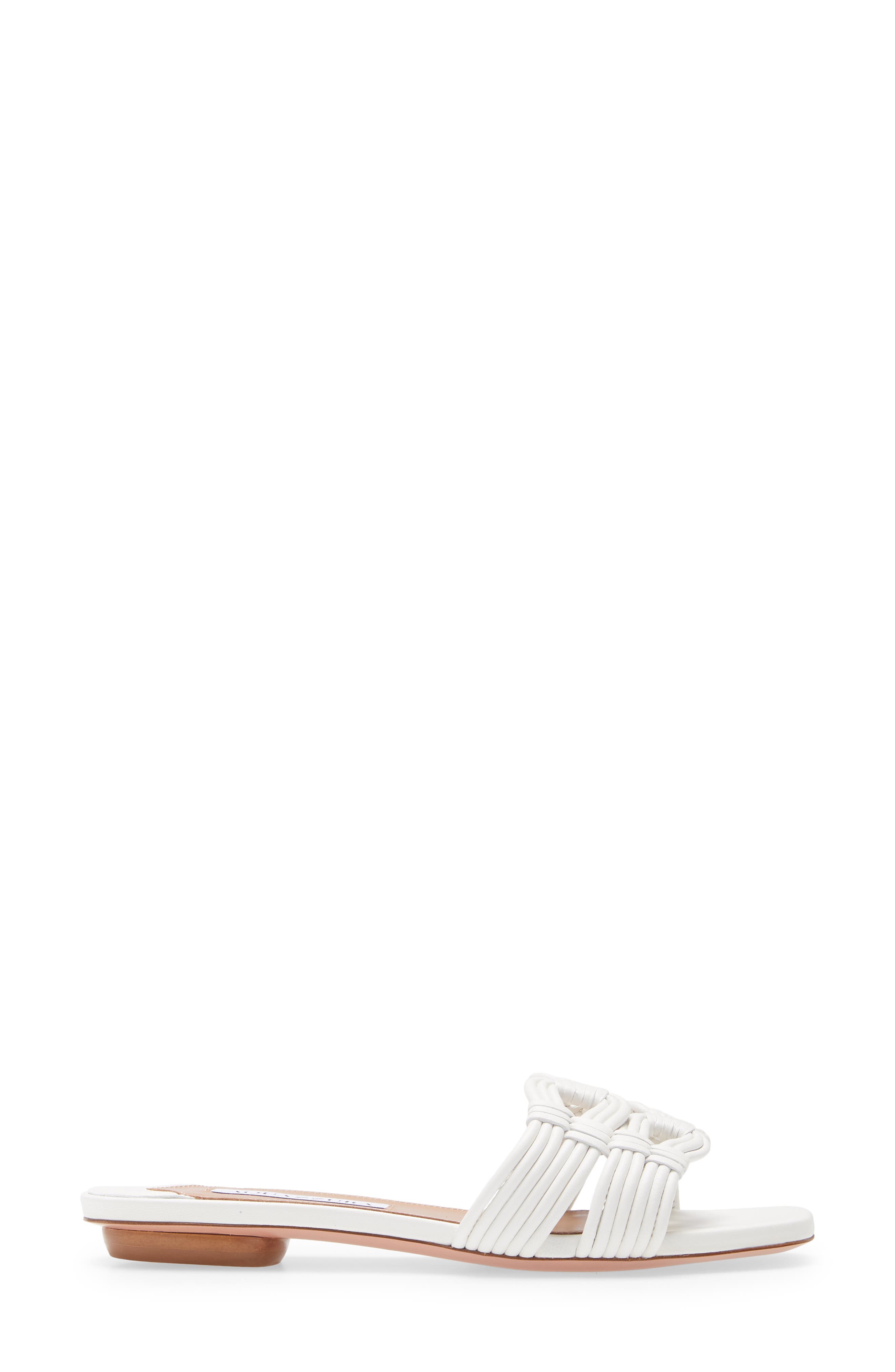 Aquazzura Noah Woven Slide Sandal, Alternate, color, 