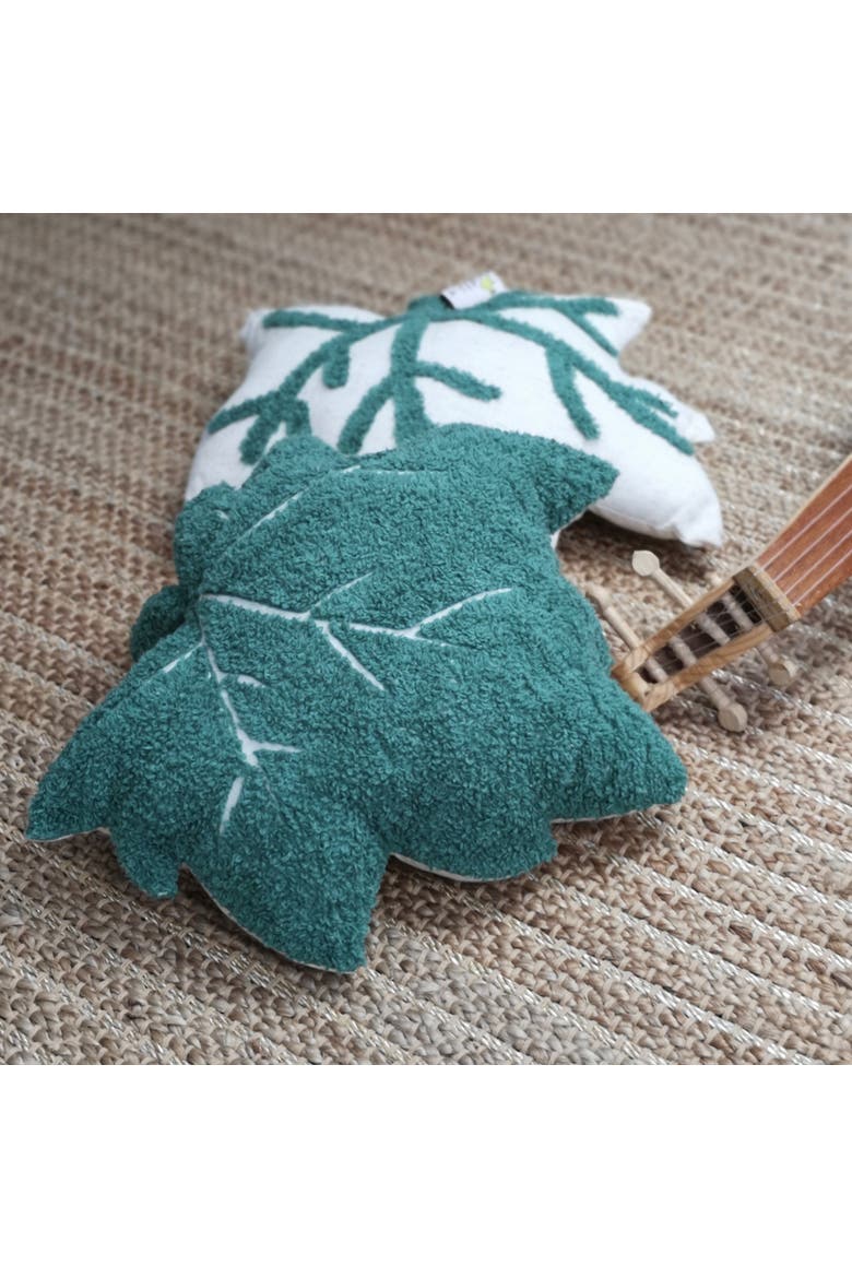 Set of two Cushions Little Fall, Alternate, color, Green