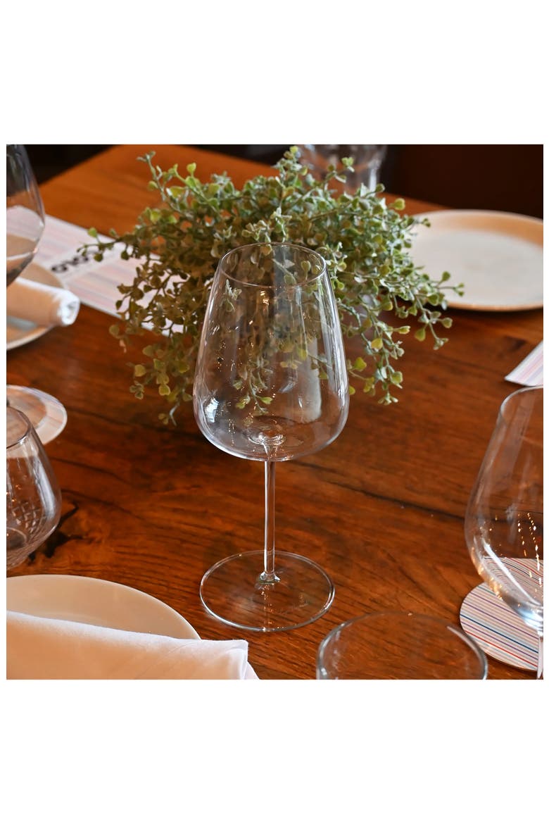 Talismano 15.25 oz. All Purpose White Wine Stems, Set of 4, Alternate, color, CLEAR