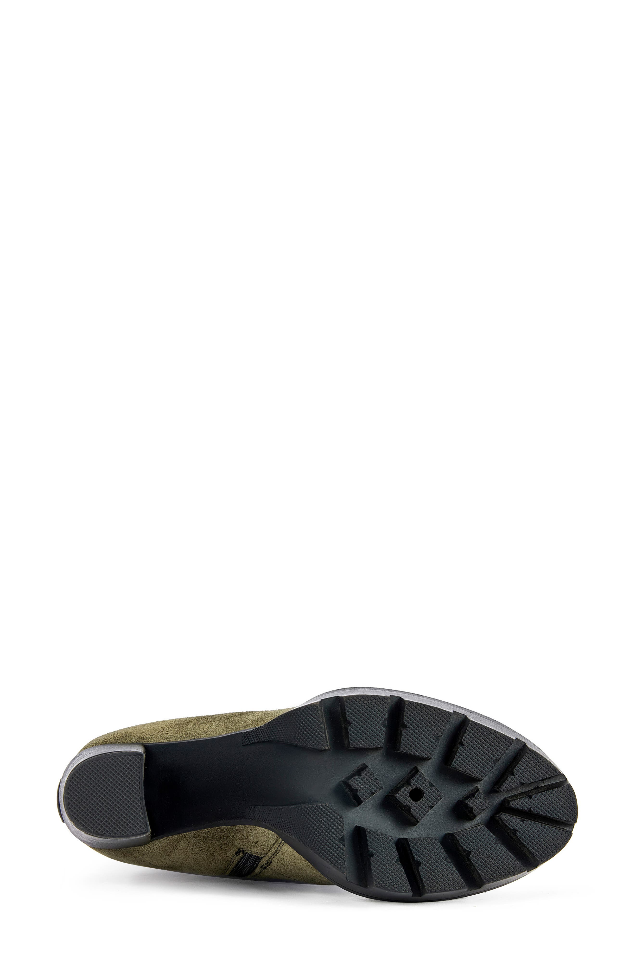 Muffle Lace-Up Block Heel Bootie, Alternate, color, GREEN MULTI