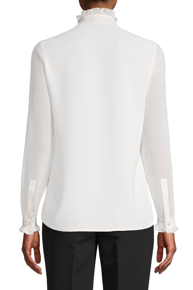 Ruffle Blouse, Alternate, color, ANNE WHITE