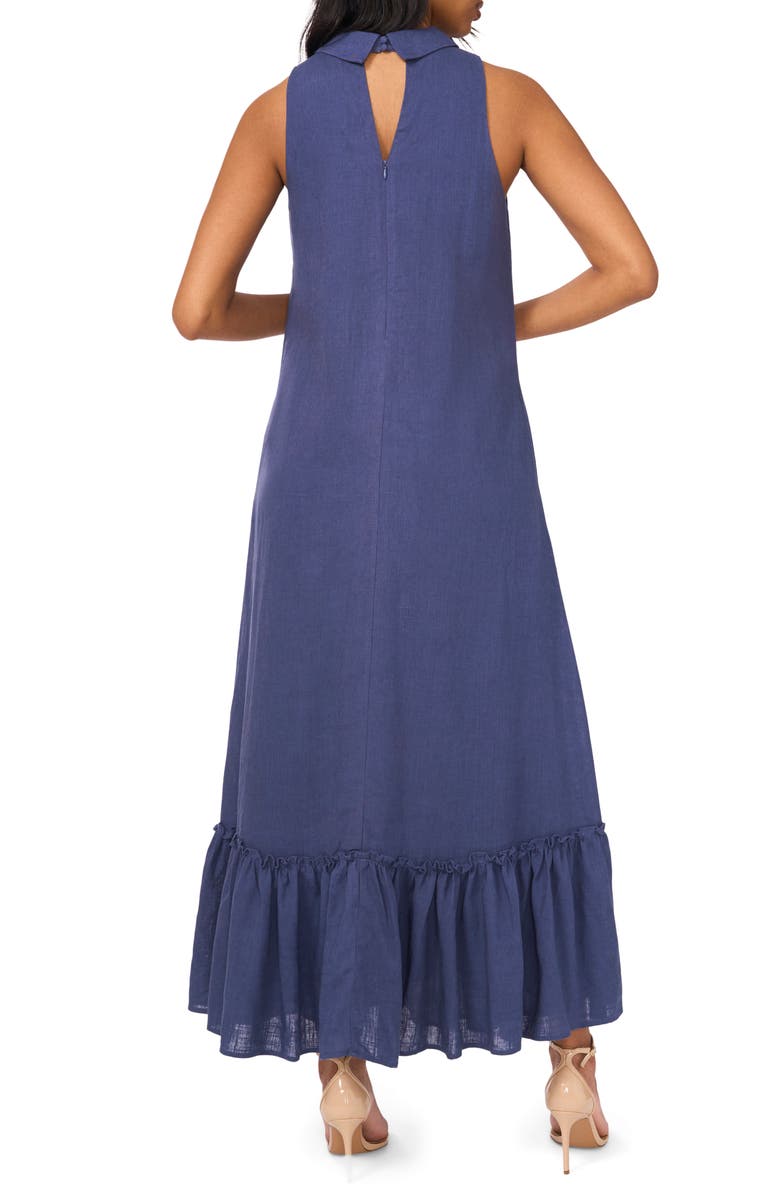 Halogen<sup>®</sup> Ruffle Hem Maxi Dress, Alternate, color, Ocean Blue